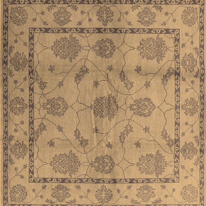 Square Oriental Brown Industrial Rug, urb3165brn