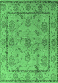 Oriental Emerald Green Industrial Rug, urb3165emgrn