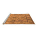 Sideview of Machine Washable Oriental Orange Industrial Area Rugs, wshurb3165org