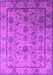 Machine Washable Oriental Pink Industrial Rug, wshurb3166pnk
