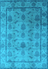 Oriental Light Blue Industrial Rug, urb3166lblu