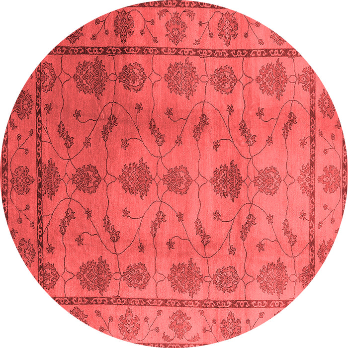 Machine Washable Oriental Red Industrial Rug, wshurb3166red