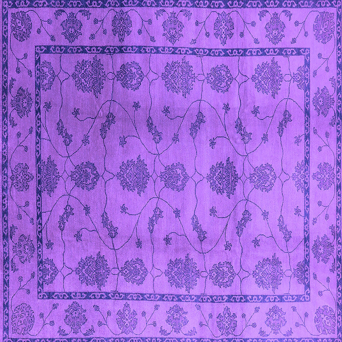 Square Oriental Purple Industrial Rug, urb3166pur