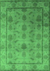 Oriental Emerald Green Industrial Rug, urb3166emgrn