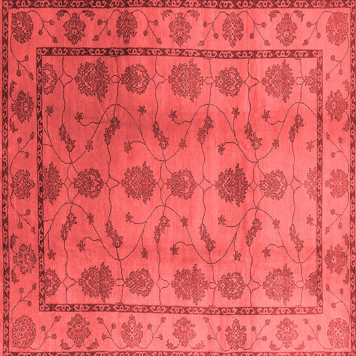 Machine Washable Oriental Red Industrial Rug, wshurb3166red