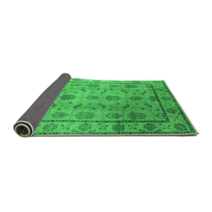 Sideview of Oriental Green Industrial Rug, urb3166grn