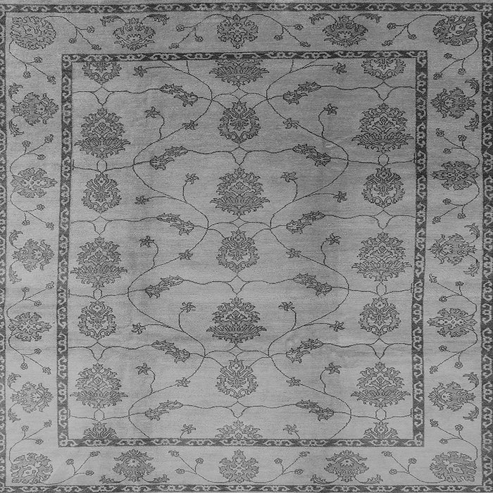 Square Machine Washable Oriental Gray Industrial Rug, wshurb3166gry