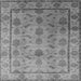 Square Machine Washable Oriental Gray Industrial Rug, wshurb3166gry