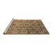 Sideview of Machine Washable Oriental Brown Industrial Rug, wshurb3166brn