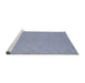 Sideview of Machine Washable Industrial Modern Light Purple Blue Rug, wshurb3167