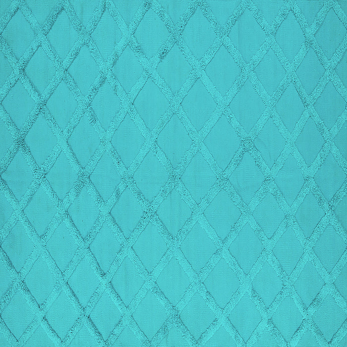 Square Oriental Turquoise Industrial Rug, urb3167turq