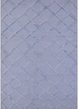 Machine Washable Industrial Modern Light Purple Blue Rug, wshurb3167