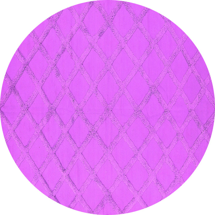 Round Oriental Pink Industrial Rug, urb3167pnk