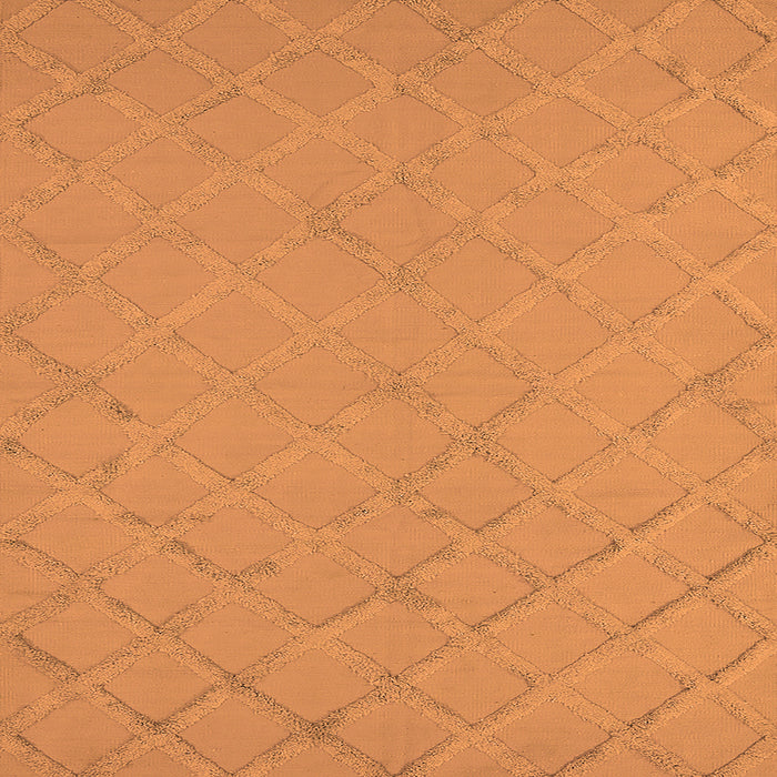 Square Oriental Orange Industrial Rug, urb3167org