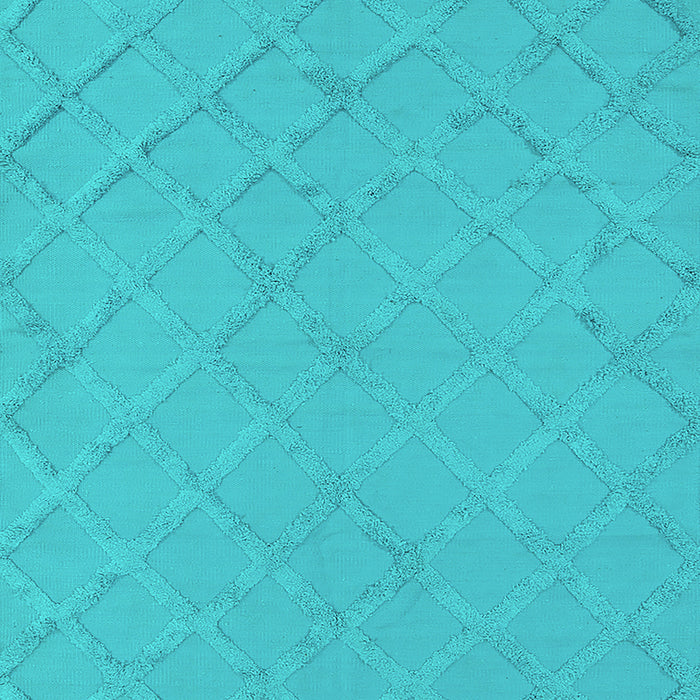 Machine Washable Oriental Turquoise Industrial Area Rugs, wshurb3167turq