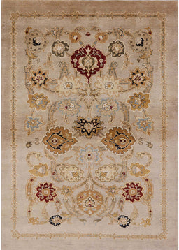 Machine Washable Industrial Modern Light Brown Rug, wshurb3168