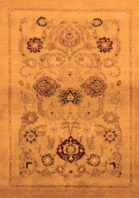 Oriental Orange Industrial Rug, urb3168org