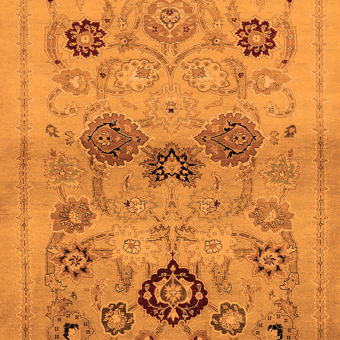 Oriental Orange Industrial Rug, urb3168org