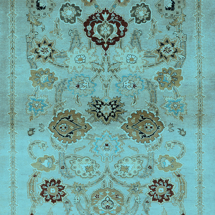 Oriental Light Blue Industrial Rug, urb3168lblu