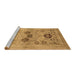 Sideview of Machine Washable Oriental Brown Industrial Rug, wshurb3168brn