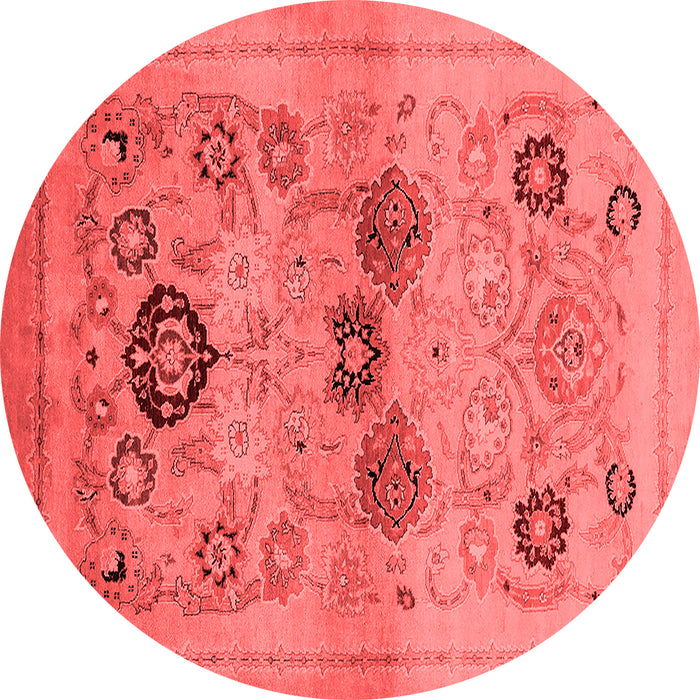 Machine Washable Oriental Red Industrial Rug, wshurb3168red