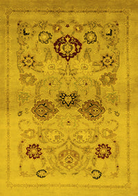 Oriental Yellow Industrial Rug, urb3168yw