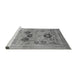 Sideview of Machine Washable Oriental Gray Industrial Rug, wshurb3168gry