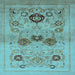 Square Oriental Light Blue Industrial Rug, urb3168lblu