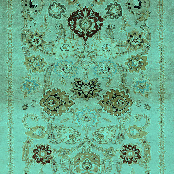 Oriental Turquoise Industrial Rug, urb3168turq