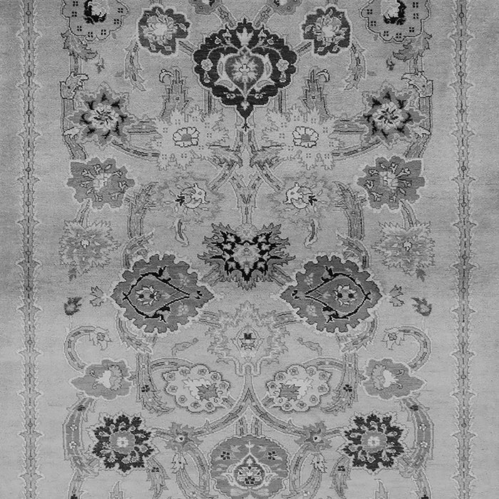 Machine Washable Oriental Gray Industrial Rug, wshurb3168gry