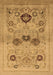 Machine Washable Oriental Brown Industrial Rug, wshurb3168brn