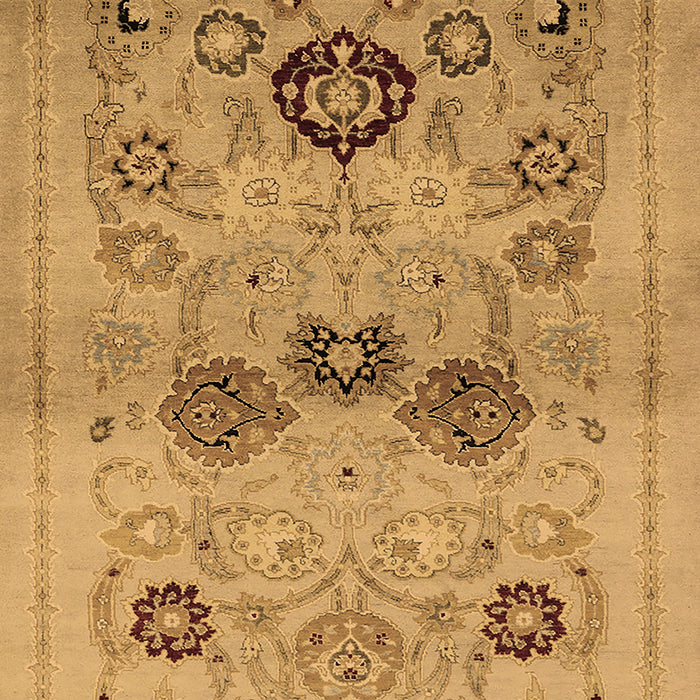 Machine Washable Oriental Brown Industrial Rug, wshurb3168brn