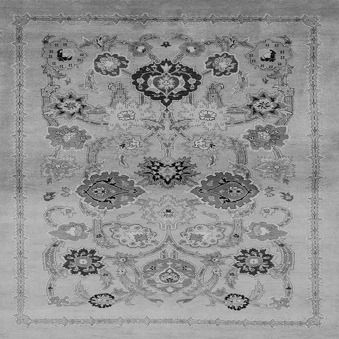 Square Oriental Gray Industrial Rug, urb3168gry