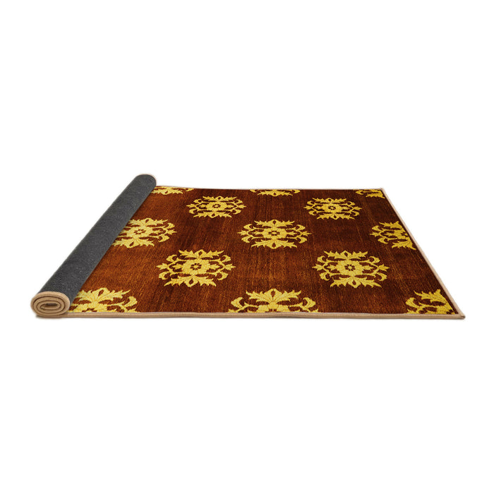Sideview of Oriental Yellow Industrial Rug, urb3169yw