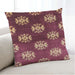 Lifestyle Image of Mid-Century Modern Urban Square Red Throw Pillow, 18 inch by 18 inch, pwurb3169