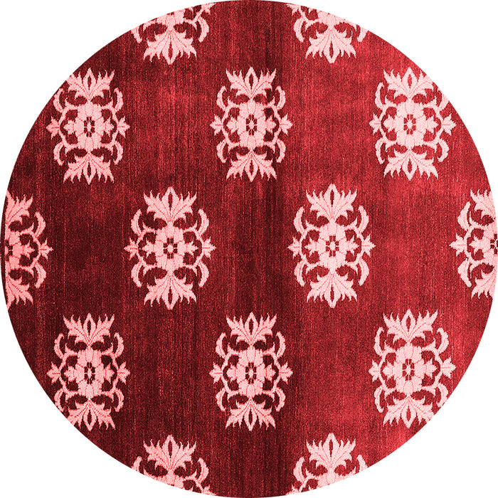 Machine Washable Oriental Red Industrial Rug, wshurb3169red