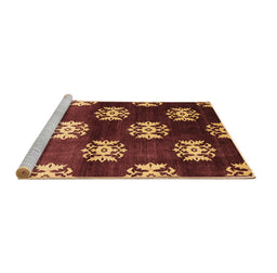 Sideview of Machine Washable Oriental Brown Industrial Rug, wshurb3169brn