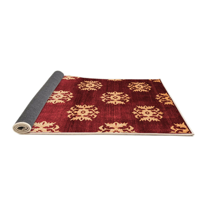 Sideview of Oriental Orange Industrial Rug, urb3169org