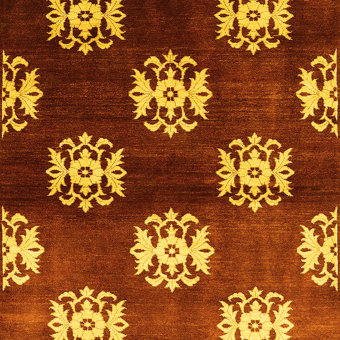 Oriental Yellow Industrial Rug, urb3169yw