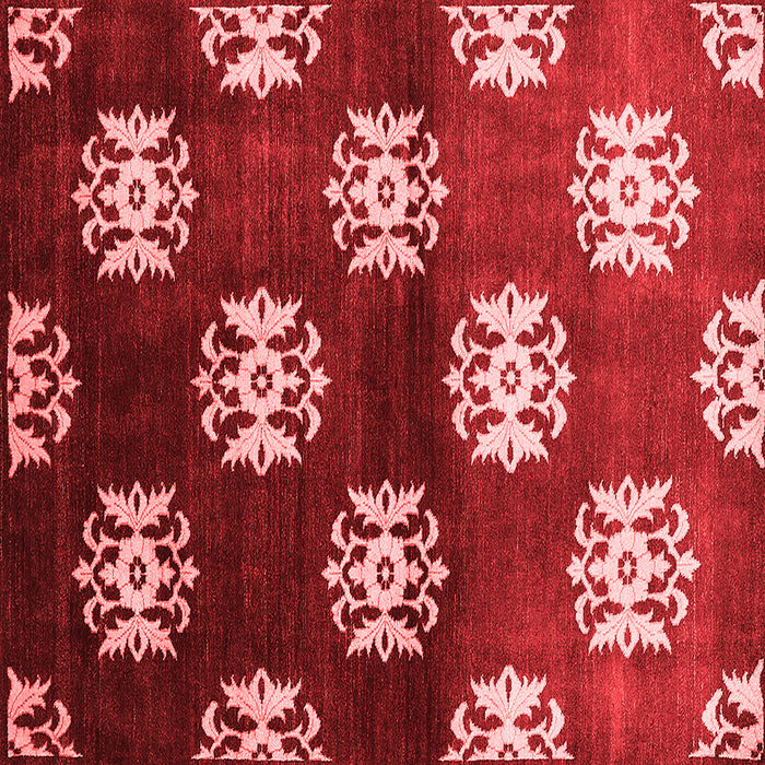 Machine Washable Oriental Red Industrial Rug, wshurb3169red