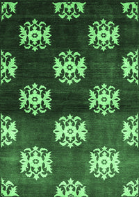 Oriental Emerald Green Industrial Rug, urb3169emgrn