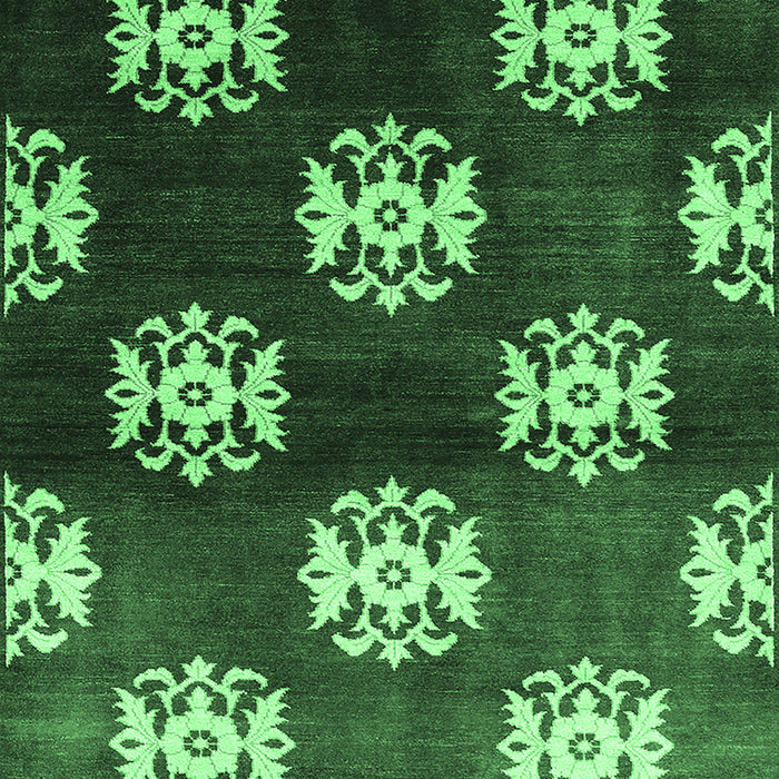 Oriental Emerald Green Industrial Rug, urb3169emgrn