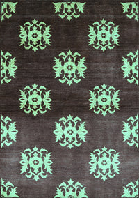 Oriental Turquoise Industrial Rug, urb3169turq