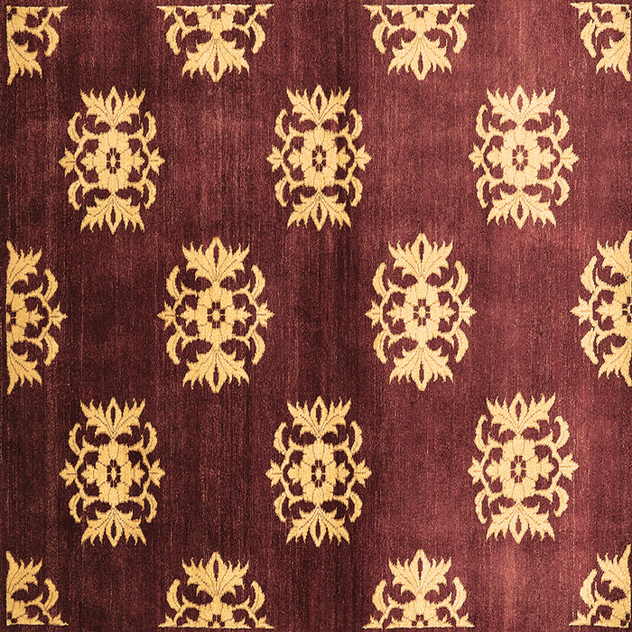 Square Oriental Brown Industrial Rug, urb3169brn