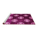 Sideview of Machine Washable Oriental Pink Industrial Rug, wshurb3169pnk