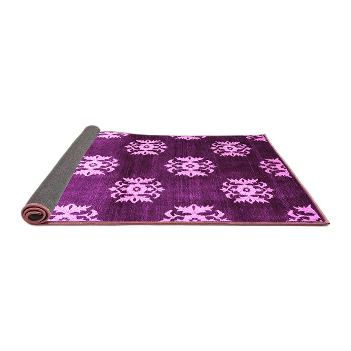 Sideview of Oriental Purple Industrial Rug, urb3169pur