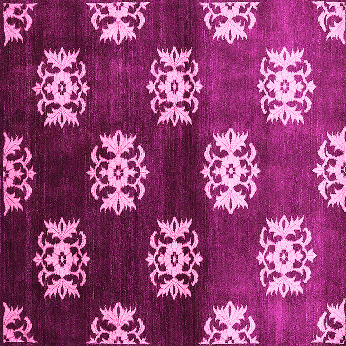 Square Oriental Pink Industrial Rug, urb3169pnk
