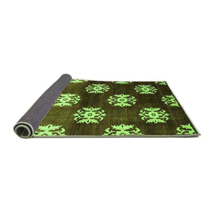 Sideview of Oriental Green Industrial Rug, urb3169grn