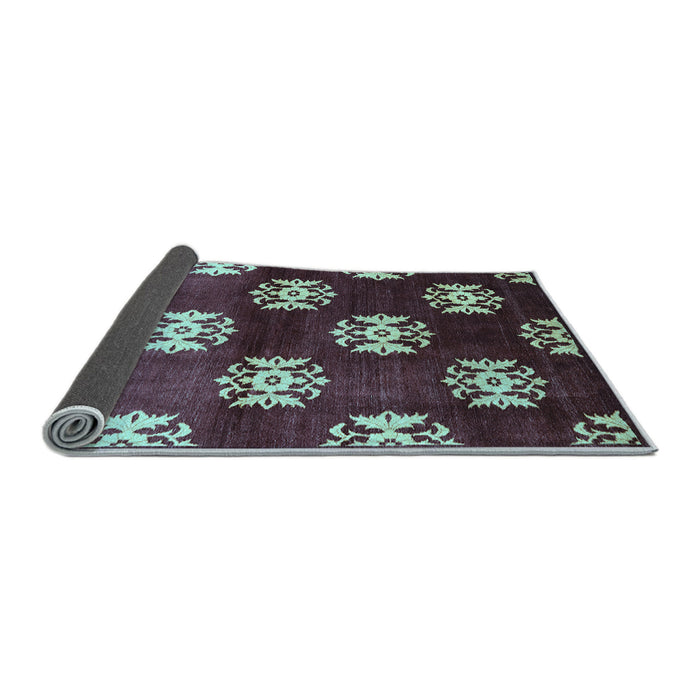 Sideview of Oriental Light Blue Industrial Rug, urb3169lblu