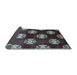 Sideview of Oriental Light Blue Industrial Rug, urb3169lblu